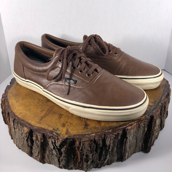 vans authentic brown leather